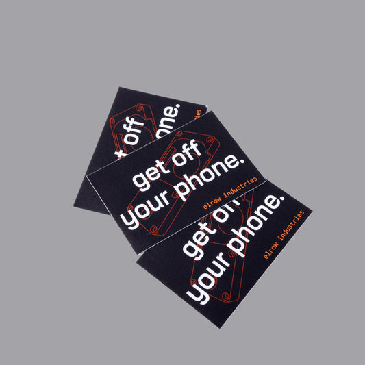 "get off your phone" sticker pack