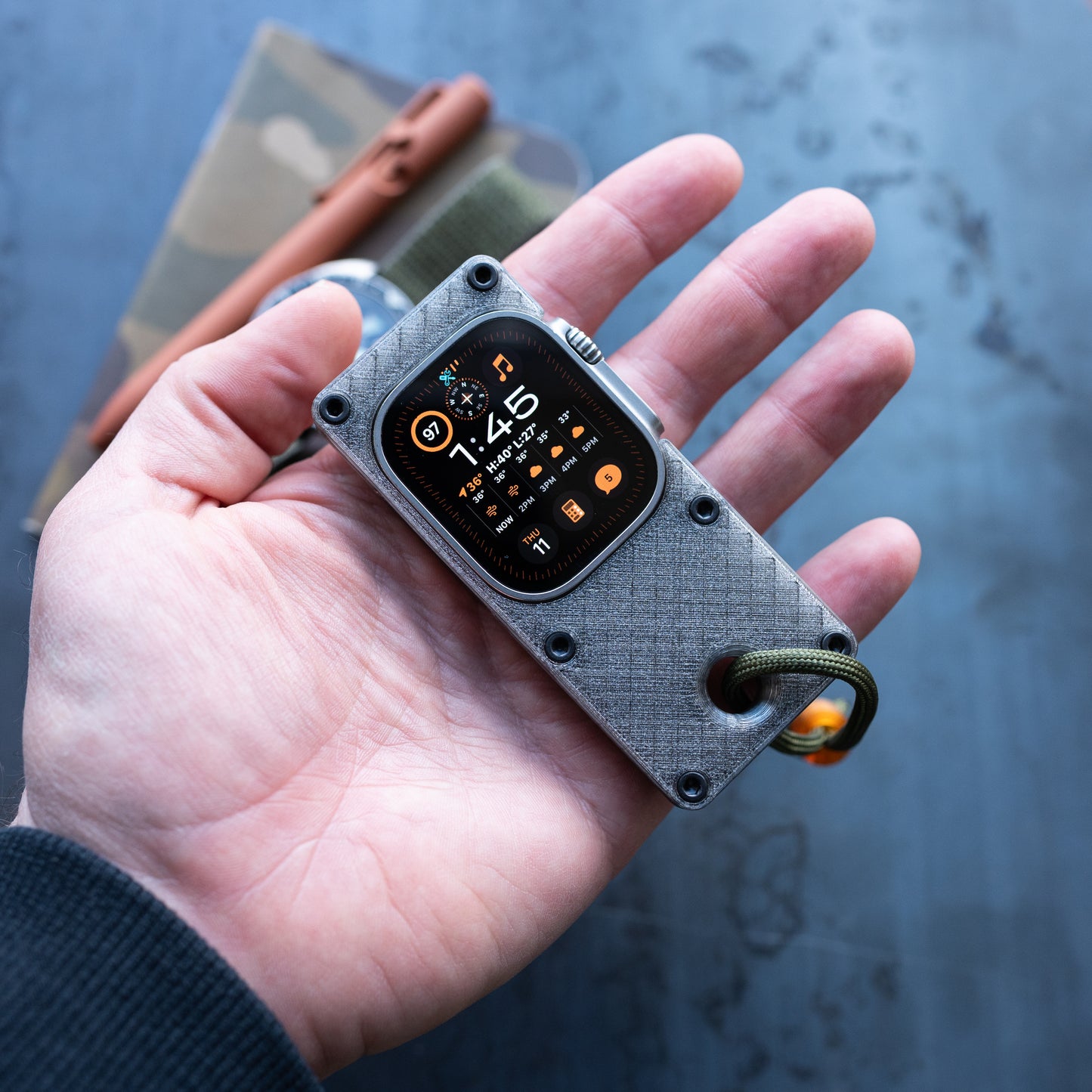 miniphone ultra (mpu) case for Apple Watch Ultra 1/2/3 - dark grey